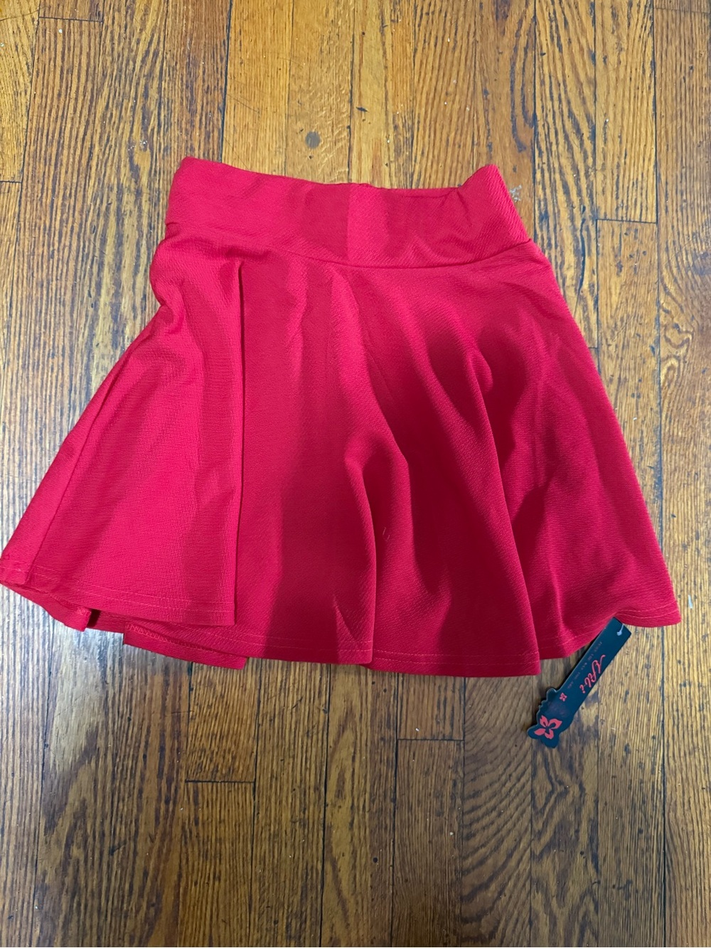 Red Flared Women's Skirt